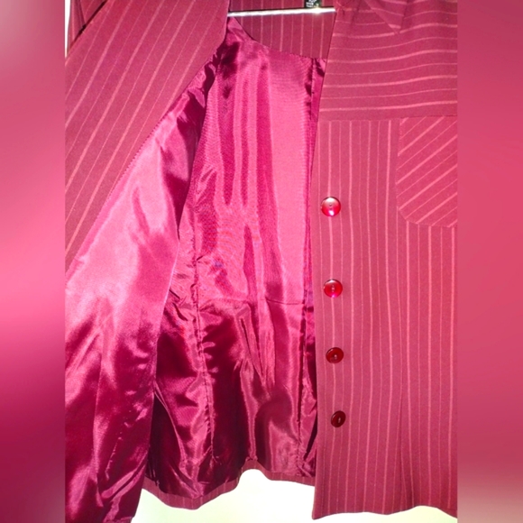 BRAND NEW Larry Levine Suits Pinstripe Shirt-Style Blazer - Picture 4 of 6